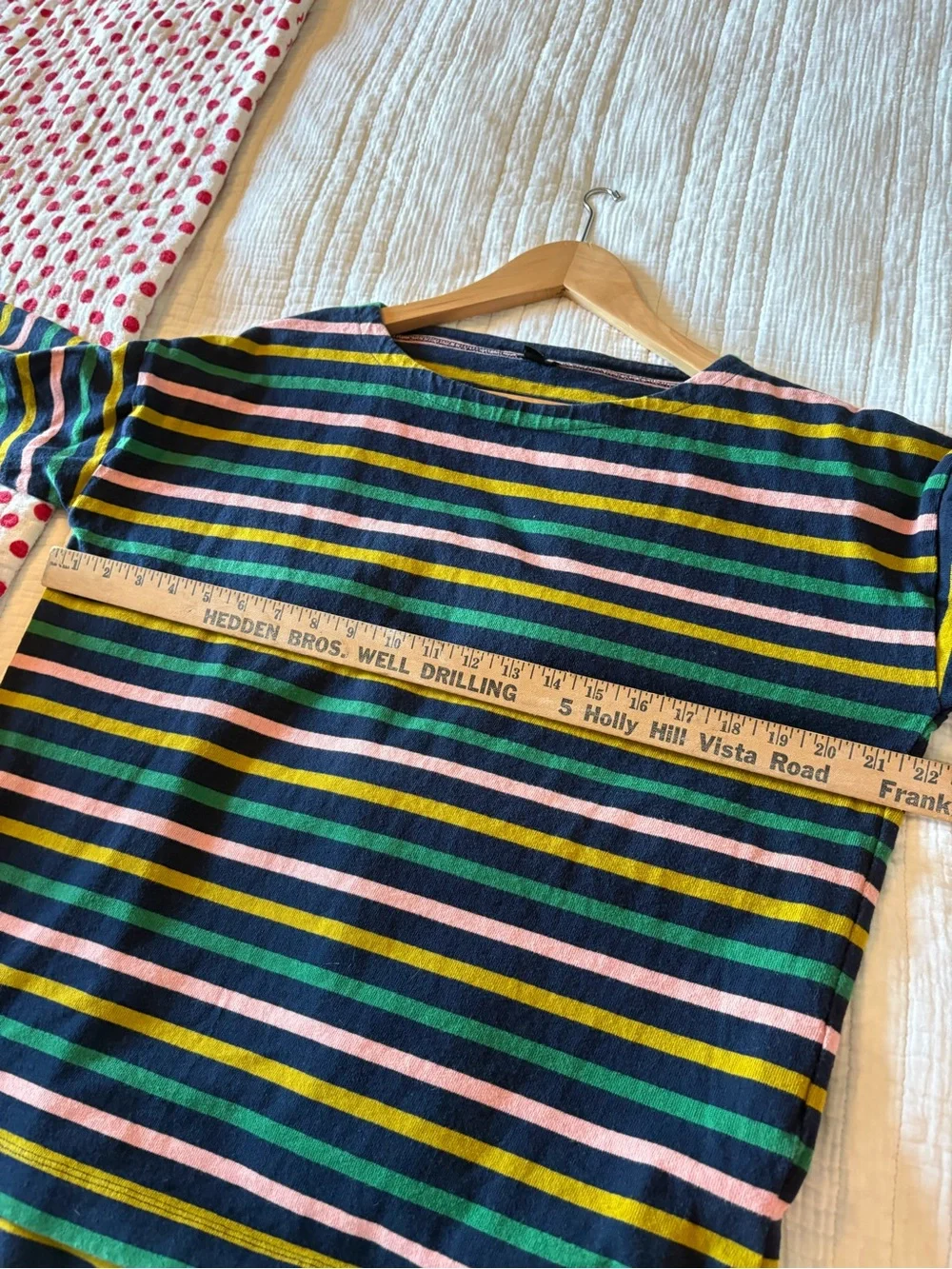 J. Crew Cotton Boat Neck Striped Top. Size Small.